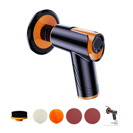 

100W 1800rpm Multifunctional Cordless Car Polishing Waxing Machine Handheld Portable Car Polishing Machine Household Car Waxing Tool Two Speed Adjustable