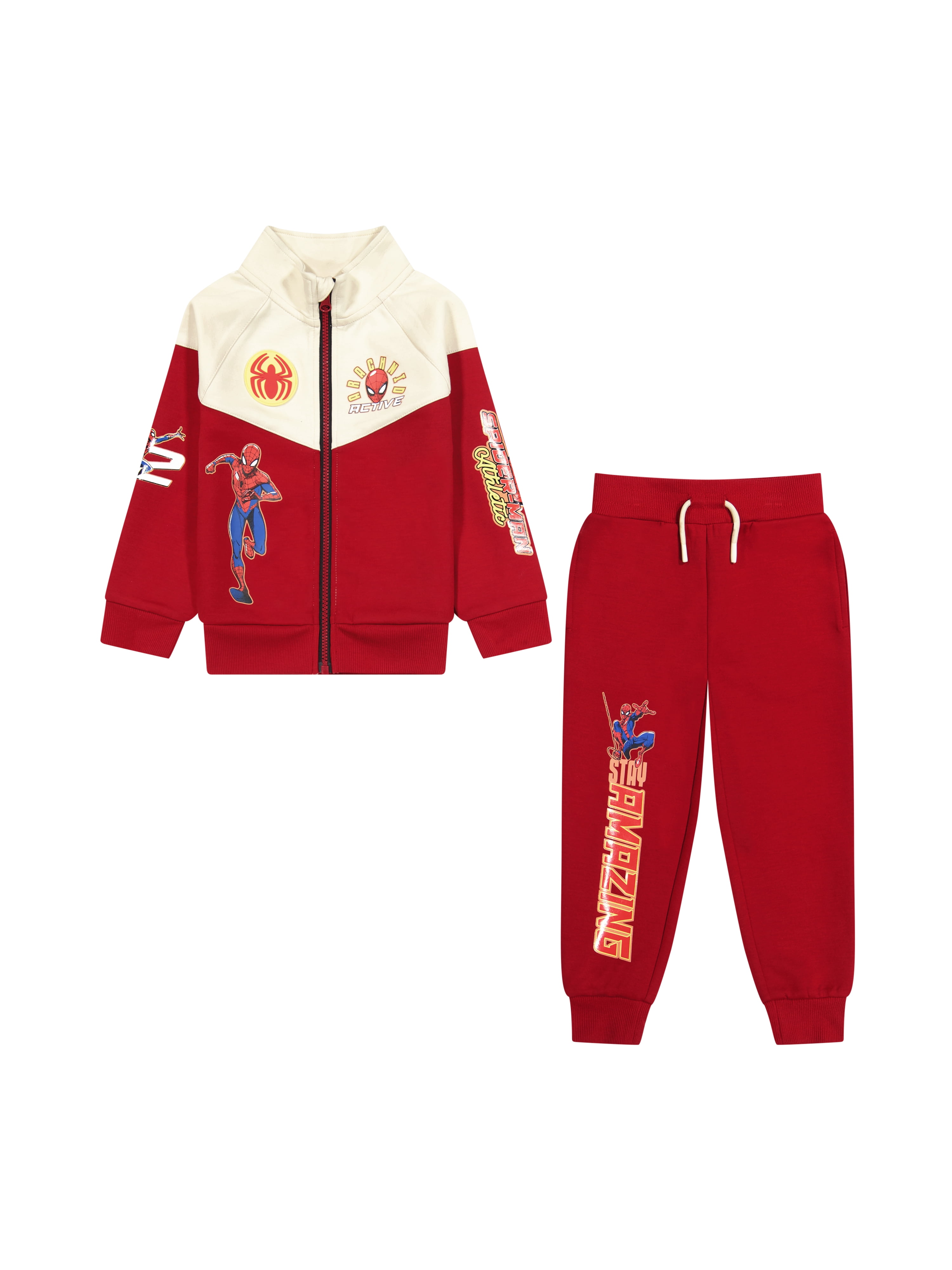 Spiderman Toddler Boy 2pc Active Jacket and Pant Set, Sizes 12 Months-5T