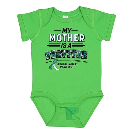

Inktastic My Mother is a Survivor Cervical Cancer Awareness Gift Baby Boy or Baby Girl Bodysuit