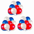thumbnail image 1 of Paquete de 180 Globos Rojos Blancos Y Azules Globos de Fiesta de Látex de 12 Pulgadas Decoración, 1 of 5