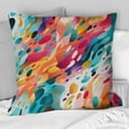 thumbnail image 4 of Designart "Abstract Wilderness In Hues I" Abstract Printed Throw Pillow, 4 of 5