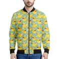 thumbnail image 3 of Bonita chaqueta de pato de goma de dibujos animados para hombre, sudadera con estampado 3D, chaquetas de bombardero de calle con cremallera, tops para niños, abrigo de primavera y otoño, 3 of 4