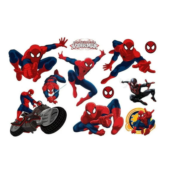 3D Wall Stickers Spider Pattern for Kids' Living Rooms DIY Home Decor Peel and Stick Wall Decals 15.7 Inches x 23.7 Inches