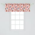 thumbnail image 2 of Ambesonne Pink Window Valance, Kitchen Cupcakes Muffins, 54" X 18", Pale Pink and Brown, 2 of 3