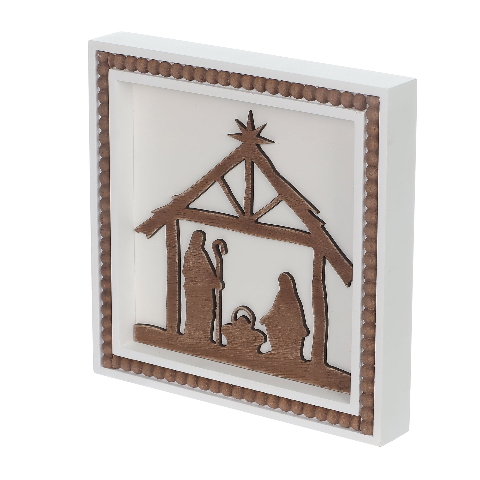 HOLIDAY TIME PL 7.8 in Nativity Wall Frame Home Decor, HOLIDAY TIME PL NATIVITY WALL FRAME