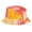 Multi Orange, variant on Tie Dye Multi Color Cotton Bucket Sun Hat