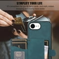thumbnail image 3 of Mantto Case for iPhone 7,iPhone 8,iPhone SE 2020,iPhone SE 2022,Wallet Phone Case Cute Leather Case with Card Holder Crossbody Cover for Women Girls Strap Wristlet RFID Blocking Shockproof,Green, 3 of 8