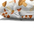 thumbnail image 4 of Mushroom Pet Bed, Repetitive Rural Nature Elements on Plain Background Pattern, Chew Resistant Pad for Dogs and Cats Cushion with Removable Cover, 24" x 39", Vermilion Pale Orange, by Ambesonne, 4 of 4