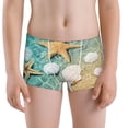 thumbnail image 5 of Yiaed Starfish And Seashell Print Boys' Boxer Briefs Cotton Casual Stretch Comfort Boys Boxers - Kids Boxer Briefs Underwear for Boys (6-18)-X-Small, 5 of 5