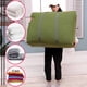 thumbnail image 1 of Bolsa grande de lona, bolsa de almacenamiento, bolso de viaje, gran capacidad, bolsa tejida para mudanzas, resistente, impermeable, para dormitorio u oficina, con cierre de cremallera, fácil, 1 of 8