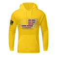 thumbnail image 2 of GIPQJK Men's Graphic Hoodies American Flag Design Hooded Sweatshirts Plus Size Grunt Style This We'll Defend Hoodies Pullover with Pockets,Yellow 2XL, 2 of 4
