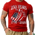 thumbnail image 5 of Havenx Men's 4th Of July Shirts Crew Neck Short Sleeve Shirts American Flag Design Graphic T-Shirt Vintage Patriotic Summer Workout Classic Tee,Red 2XL, 5 of 6