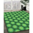 thumbnail image 2 of Ahgly Company Indoor Round Patterned ForestGreen Area Rugs, 4' Round, 2 of 6