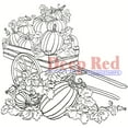 Deep Red Rubber Stamp Pumpkin Harvest Fall Patch - Walmart.com