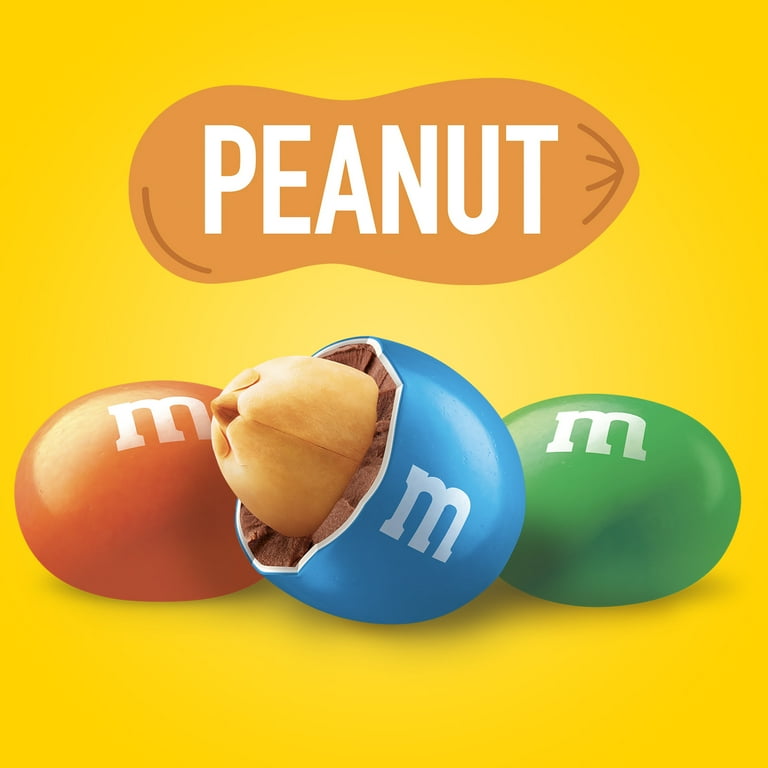 エムアンドエムズ M&M M&M's Peanut Milk Chocolate Candy, Full Size - 1.74 oz Pouch