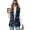 Blue Gold Butterfly, variant on Chririnla Piano Keys Treble Clef, Button Down Slim Fit Women's Sleeveless Waistcoat Vest Lightweight Women's Sleeveless Suit Vest for Work Spring 2026