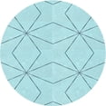 thumbnail image 1 of Ahgly Company Indoor Round Patterned Blue Diamond Blue Area Rugs, 6' Round, 1 of 6