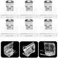 thumbnail image 2 of 6pcs Louver Curtain Installation Brackets Household Shutters Vertical Fixation Brackets, 2 of 7