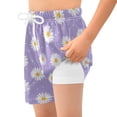 thumbnail image 4 of joogoo Daisy Floral Purple Boys Swim Trunks Beach Swimsuit Shorts Boxer 12-13Y, 4 of 8