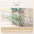 thumbnail image 4 of Dengmore Desk Organizer Plastic Tea Bag Divided Storage Organizer Container Box With Lid For Kitchen Cabinet Countertop Pantry Hold Coffee Pods Seasoning Packets Condiments, 4 of 8
