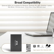 8 T Large Capacity BLACK External Storage Data Hard Drive PC/Laptop