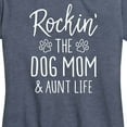 thumbnail image 3 of Instant Message - Rockin The Dog Mom - Women's Short Sleeve Graphic T-Shirt, 3 of 6