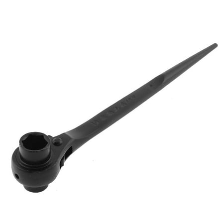 

Black Scaffold Podger Hex Socket Ratchet Wrench Quick Release Tool 19mm x 22mm