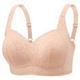 thumbnail image 3 of ALLLIST Embroidery Women's Bras Yellow Wireless Bralette Breathable T Shirt Ladie Bras Size 36-44, 3 of 4