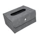 thumbnail image 3 of Estuches de pañuelos de cuero de PU Organizador plegable Servilletas de papel impermeables Almacenamiento para Gris, 3 of 6