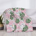 thumbnail image 3 of Rateoe Lilies Flowers Pattern Flannel Throw Blanket, Ultra-soft Blanket for Bed, Couch, Car, Hypoallergenic Anti-pilling blanket-60"x50"(Horizontal), 3 of 6