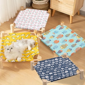 Sentmoon Dog Bed Washable Pet Beds Pet Camp Bed Summer Can Be Disassembled and Washed for Home Cats Bed Dog Bed Cats Mat Dog Bed for Small Spaces