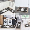 thumbnail image 6 of 2 Piece Halloween Plaid Kitchen Rug Sets Spooky Trick or Treat Kitchen Runner Absobent Kitchen Rugs and Matsfor Outdoor Bedroom (47x17+30x17 Inches), 6 of 7