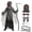 Gray Black, variant on Joyfy Glowing Eyes Grim Reaper Costume for Kids, Dark Knight Reaper Phantom Costume for Halloween Dress Up Role Playing Cosplay 5-12 Years