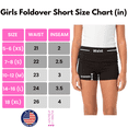 thumbnail image 7 of Sweet Hearts 3-Pack Girls Shorts- Foldover Biker Shorts for Girls High Waisted Black Shorts Casual Tween Summer Girls Clothes Made in USA, 7 of 7