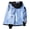 Blue, variant on Jean Jacket Fake Two Piece Hooded Contrast Color Streetwear Spring Autumn Loose Single Breasted Outerwear Coat for Outdoor