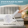 thumbnail image 6 of 2 inch Gel Memory Foam Mattress Topper Queen Size High Density Cooling Pad Pressure Relief Bed Topper with Removable Washable Cover, 6 of 9