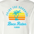 thumbnail image 4 of Inktastic Summer Enjoy the Sunshine Boca Raton Florida in Blue Long Sleeve T-Shirt, 4 of 5