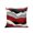 Red Black, variant on Waterproof Outdoor Throw Pillows with Inserts 16"x16", Turquoise Ombre Soft Decorative Pillowcases for Couch Bedroom, Modern Geometric Moire Abstract Art Pillow Covers for Sofa Living Room