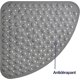 thumbnail image 1 of Curved Shower/Bath Mat, Non-Slip, Mildew Resistant, for Walk-in Shower Tray, (Grey, 54 x 54cm), 1 of 5