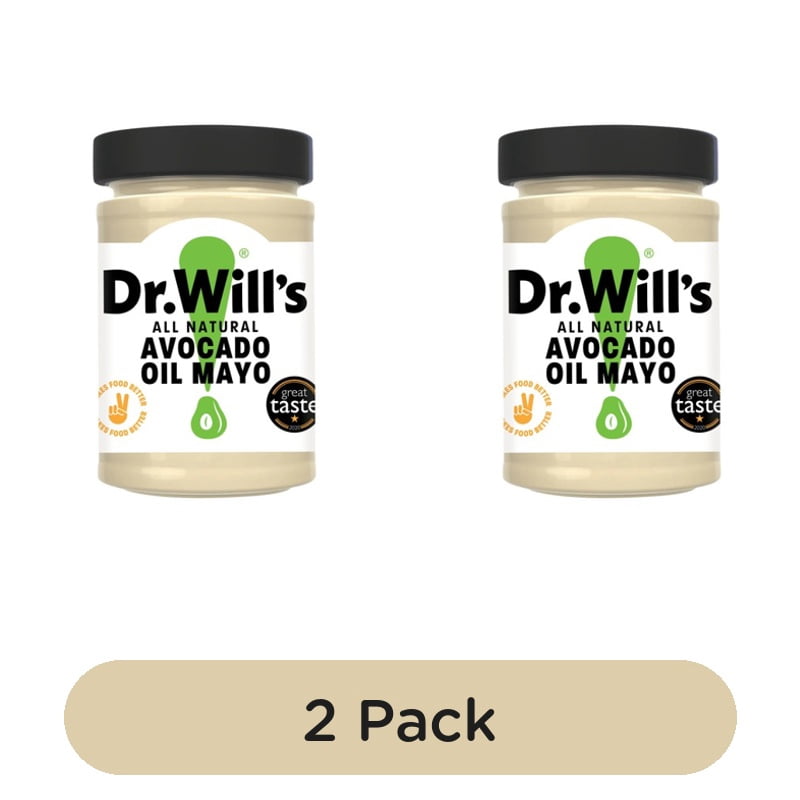 Dr. Will's All Natural Avocado Oil Mayo 175g, British Import (Pack of 2)