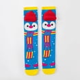 thumbnail image 4 of Bxsruta Knee High Socks Cartoon Penguin Print Cute Fun Long Winter Holiday Casual Hosiery, 4 of 5