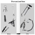 thumbnail image 3 of 5 Piezas Llavero Espiral Cuerda de Pesca Elástica Cordón de Seguridad Retráctil con Mosquetón para Evitar la Perdida de Llaves Alicates y Herramientas, 3 of 5