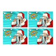 thumbnail image 2 of MKHERT Wow Santa Claus Christmas Character Retro Pop Art Placemats Table Mats for Dining Room Kitchen Table Decoration 12x18 inch,Set of 4, 2 of 4