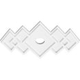 thumbnail image 2 of 18"W x 12"H x 2"ID x 5 1/2"C x 1"P Zoe Architectural Grade PVC Contemporary Ceiling Medallion, 2 of 11