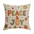 thumbnail image 2 of Dalxymotic Christmas Cushion Cover, Xmas Soft Throw Pillow Case, Christmas Decorations Indoor Outdoor, Winter Decor Indoor, Holiday Home Decoration for Sofa, Bed, Couch, Chair, 2 of 5