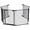 Black, variant on Portable Metal Safety Gate – 29" High, 6-Panel Playpen with Anti-Pinch Mesh Door, Indoor/Outdoor Pet & Toddler Barrier for Stairs, Doorways, Home, RV, Yard