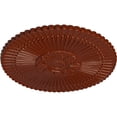 thumbnail image 3 of 30"OD x 1 1/4"P Nexus Ceiling Medallion (Fits Canopies up to 2 3/4"), Hand-Painted Firebrick, 3 of 5
