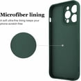 thumbnail image 5 of iPhone 14 Pro Max Case Liquid Silicone Card Slot Soft Screen Protector Cover Shockproof Anti Scratch Microfiber Lining Full Body Protection Shell for iPhone 14 Pro Max- Blackish Green, 5 of 12