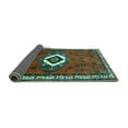 thumbnail image 2 of Ahgly Company Indoor Rectangle Persian Turquoise Blue Traditional Area Rugs, 7' x 9', 2 of 4