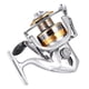 thumbnail image 3 of Carrete de pesca giratorio de fundición ligera y resistente de metal de agua dulce salada (Plata-5000), 3 of 10